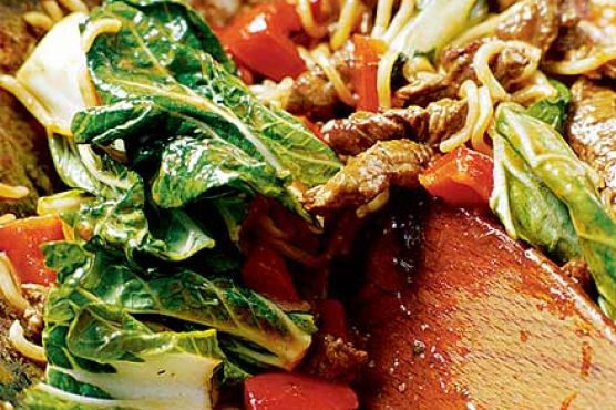 10-minute steak & noodle supper