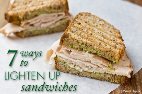 7 Ways to Lighten Up Sandwiches (Turkey, Prosciutto & Avocado Panini)