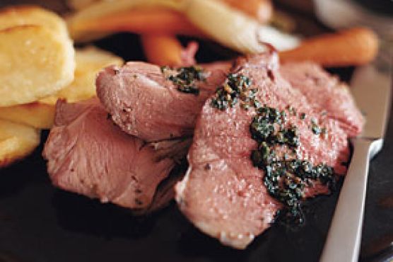 Anchovy and Rosemary Roasted Lamb