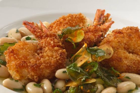 Angry Shrimp with Tuscan White Beans