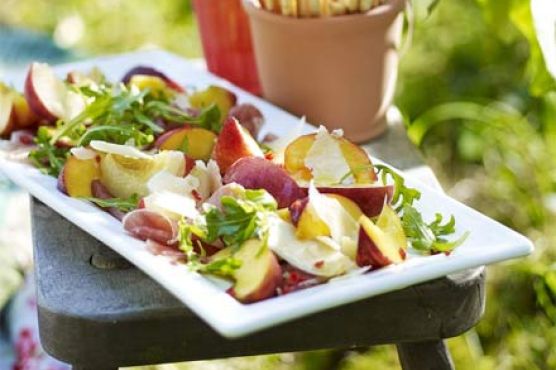 Antipasti peach platter