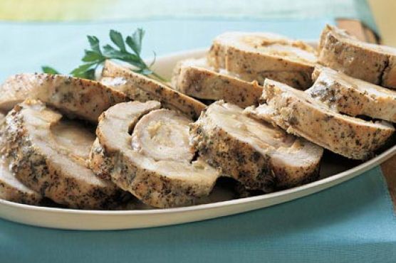 Apple and Corn Bread-Stuffed Pork Loin
