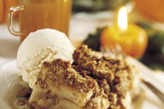 Apple Crumble and Vanilla Ice Cream