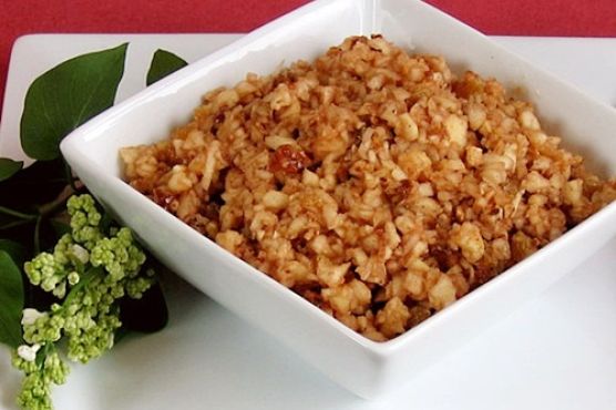 Apple-Pecan Vegan Haroset for Passover