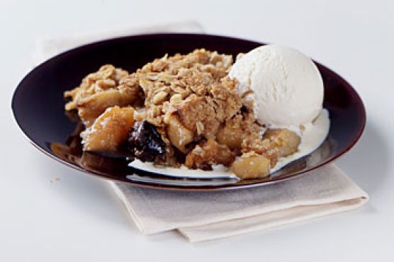 Apples, Prune, and Brandy Crisp