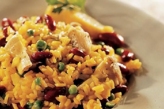 Artichoke and Kidney Bean Paella
