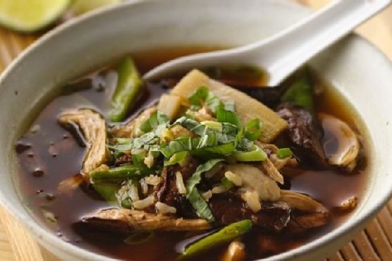 Asian Mushroom Chicken Soup