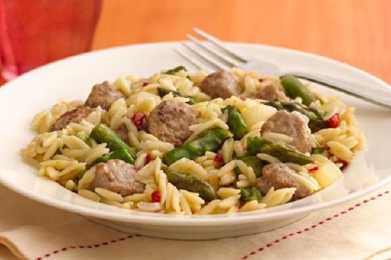 Asparagus and Turkey Sausage Skillet