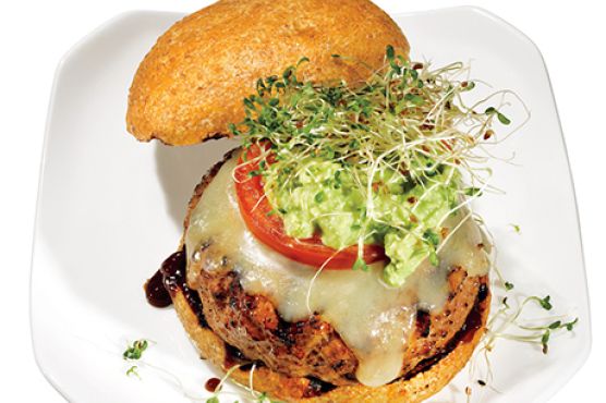 Avocado-Alfalfa Turkey Burger