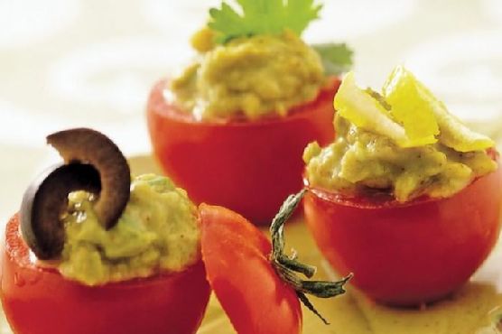Avocado-Stuffed Cherry Tomatoes