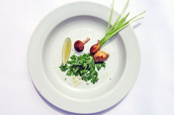 Baby Celery and Shitake Mushroom Salad with Lemon and Parmigiano-Reggiano