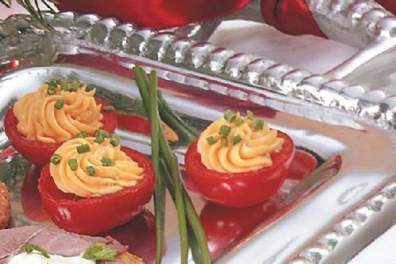 Bacon Cheddar-Stuffed Cherry Tomatoes