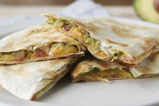 Bacon-Guacamole Quesadillas
