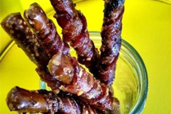 Bacon Wrapped Pretzels