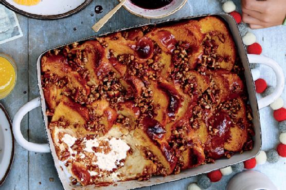 Baked French Toast with Pecan Crumble
