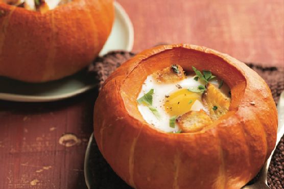 Baked Mini Pumpkin Pots