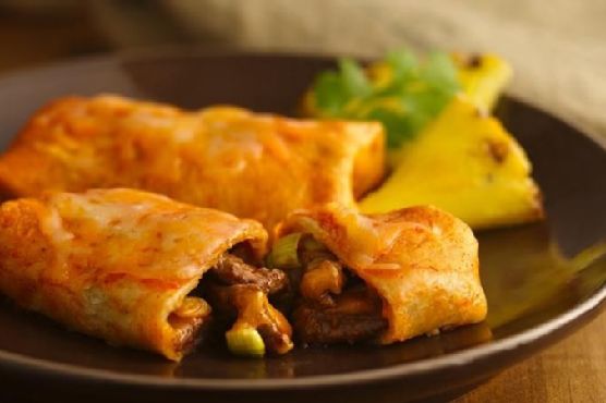 Baked Steak Burritos