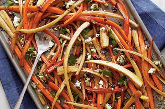 Balsamic-Roasted Carrots and Parsnips