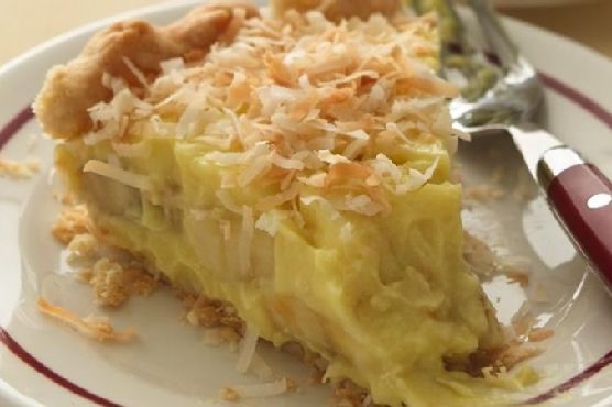Banana-Coconut Cream Pie with Buttermilk Crust