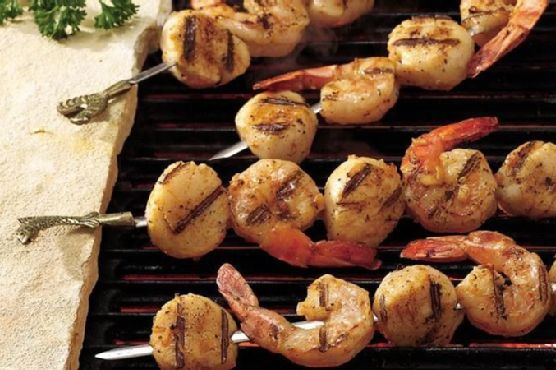 Barbecued Shrimp and Scallop Kabobs