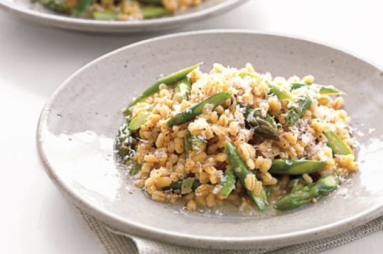 Barley Risotto with Asparagus and Parmesan