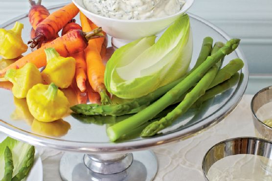 Basil Aïoli with Crudités