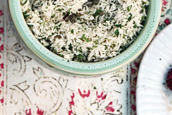 Basmati Rice with Sweet Onions and Summer Herbs
