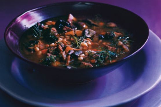 Beef, Mushroom, and Barley Soup
