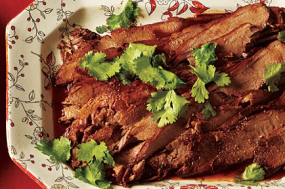 Beer-Braised Brisket with Honey-Lime Glaze