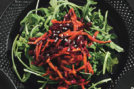 Beet and Carrot Salad with Coriander and Sesame Salt