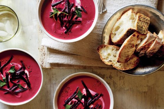 Beet, Ginger, and Coconut Milk Soup