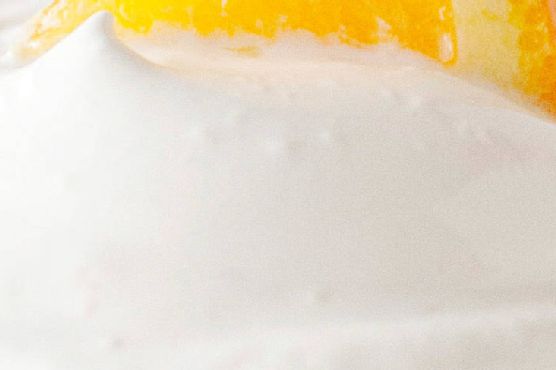 Belgian White Cupcakes with Orange Frosting