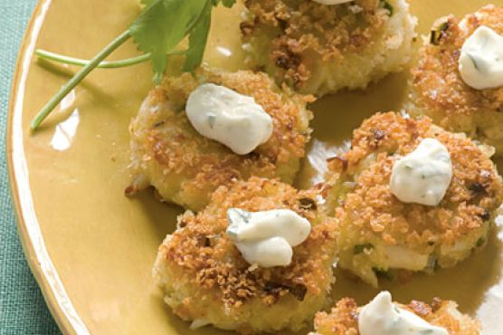Bite-size Wasabi Crab Cakes