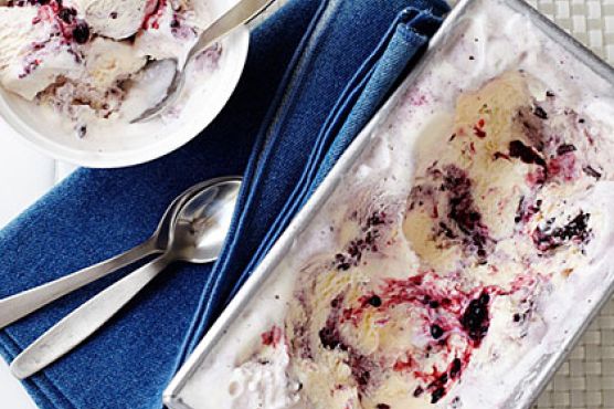 Blackberry Chocolate Chunk Ice Cream