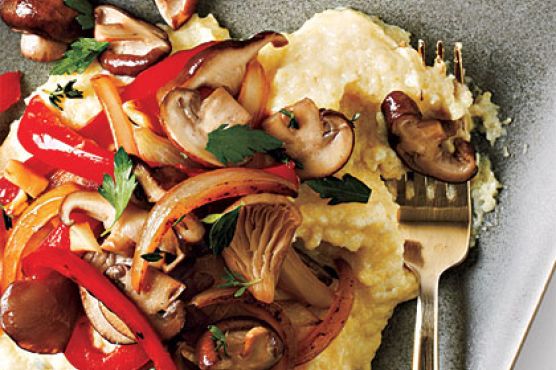 Blue Cheese Polenta with Vegetables