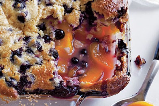 Blueberry-Peach Cobbler