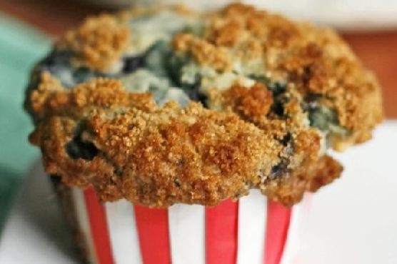 Blueberry-White Chocolate Streusel Muffins