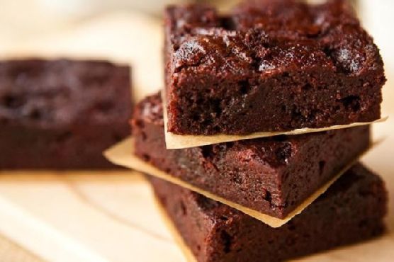 Boozy Raspberry Poke Brownies