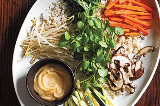 Boribap (Rice and Barley with Vegetables)