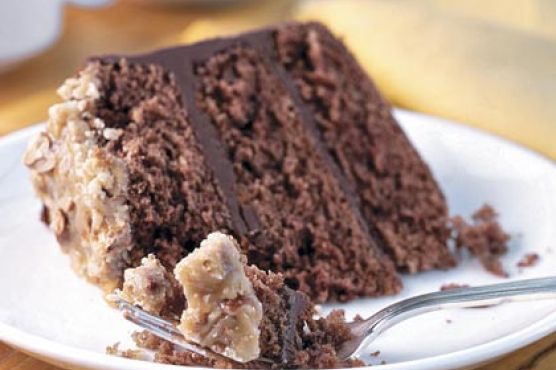 Bourbon-Chocolate Cake With Praline Frosting