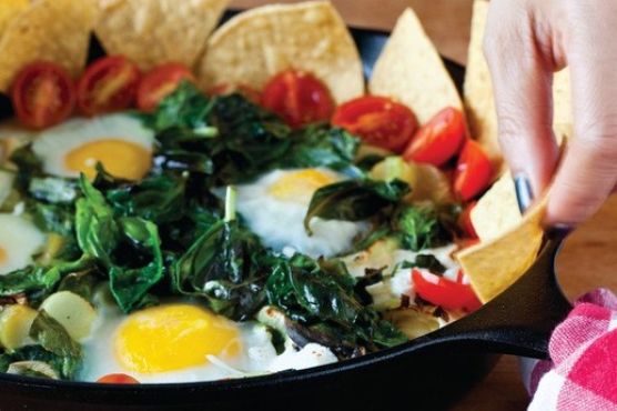 Breakfast Nachos Skillet from 'Ultimate Nachos