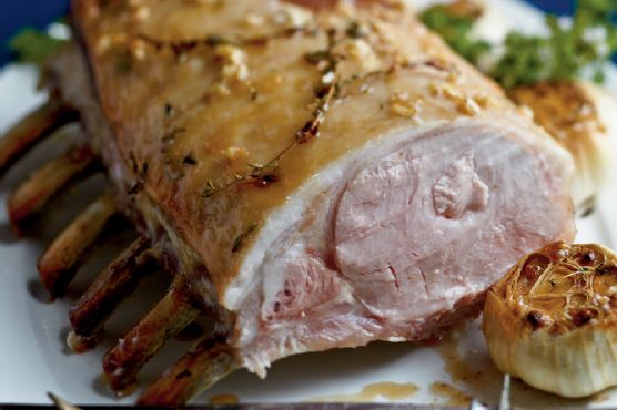 Brined Pork Loin with Brown Sugar-Bourbon Glaze