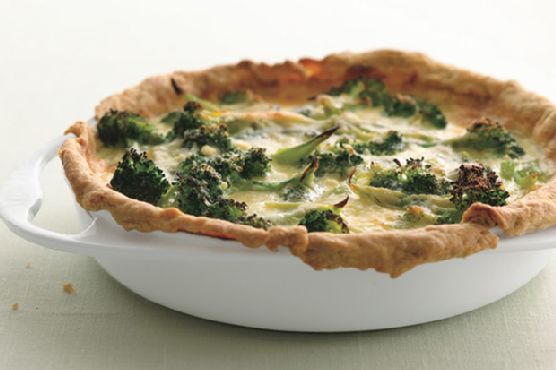 Broccoli Garlic Quiche