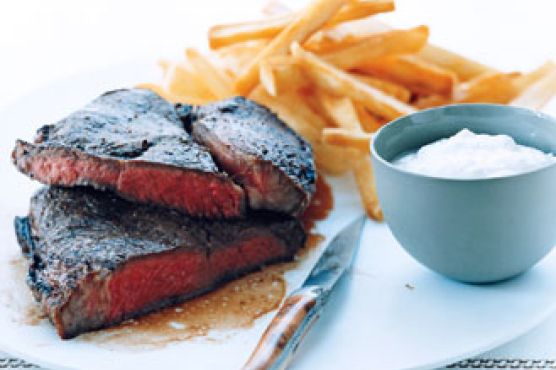Broiled Steak with Horseradish Cream