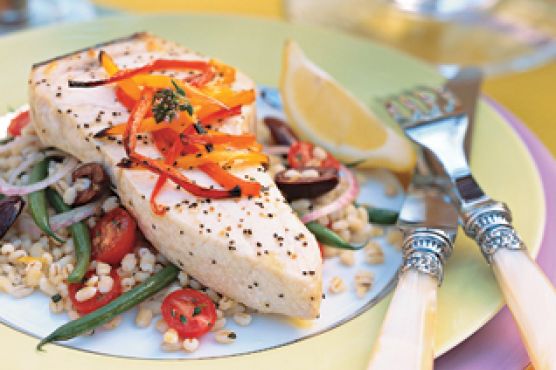 Broiled Swordfish à la Niçoise