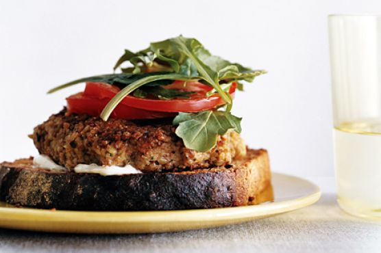 Bulgur Veggie Burgers with Lime Mayonnaise