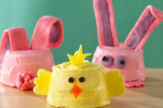 Bunny and Chick Cupcakes