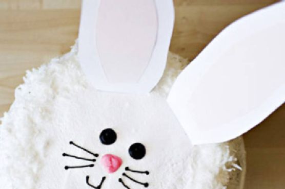 Bunny Cake with Fluffy Coconut Frosting