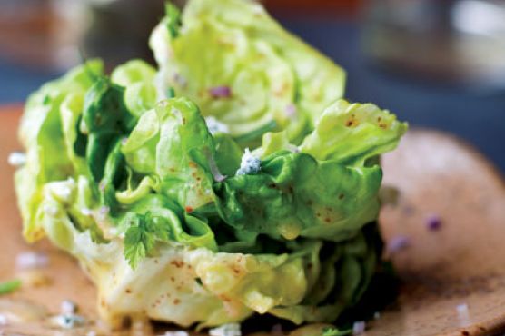 Butter Lettuce and Fresh Herbs with Maytag Blue Cheese