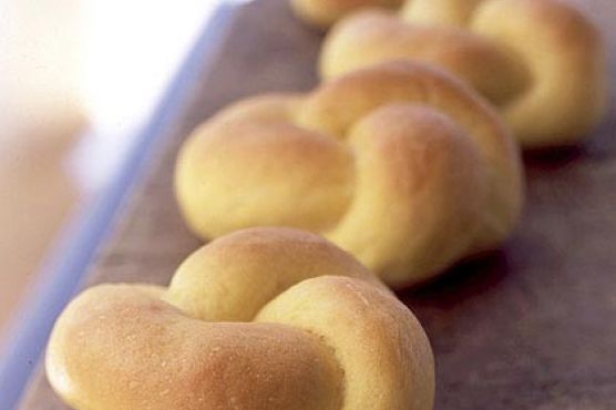 Buttered Sweet Potato Knot Rolls